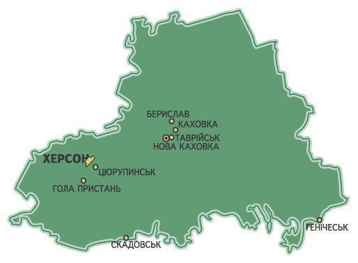 Картинка: Карта Херсонская область