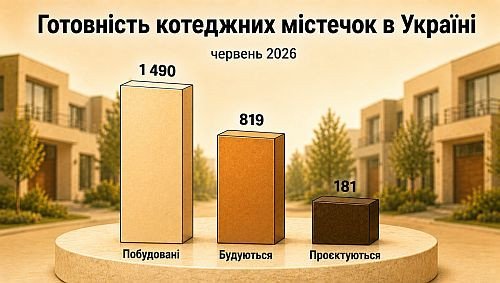 готовність котеджних містечок в україні, червень-2026, картинка