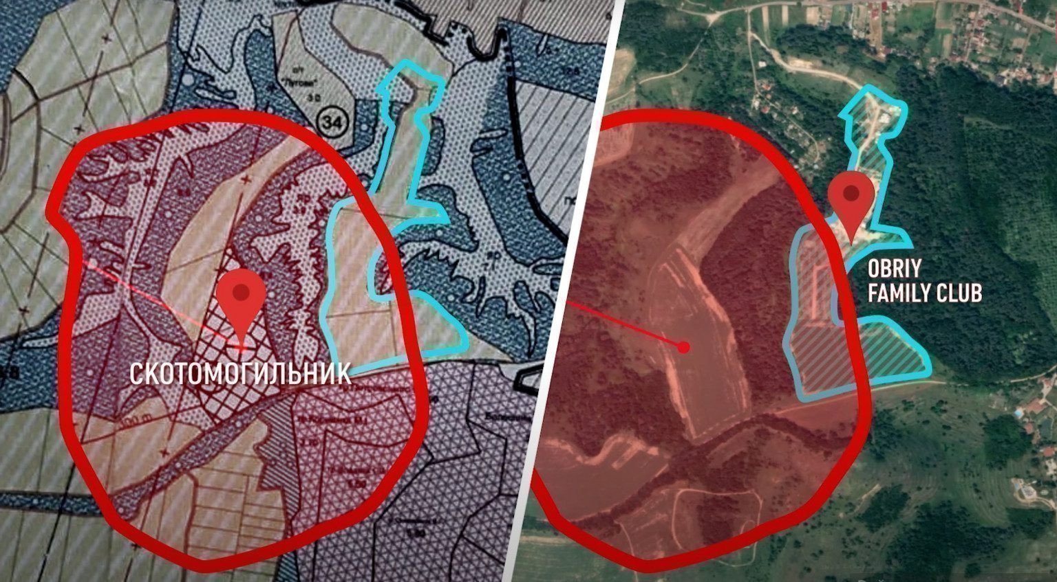 карта скотомогильника в Ходосовке картинка