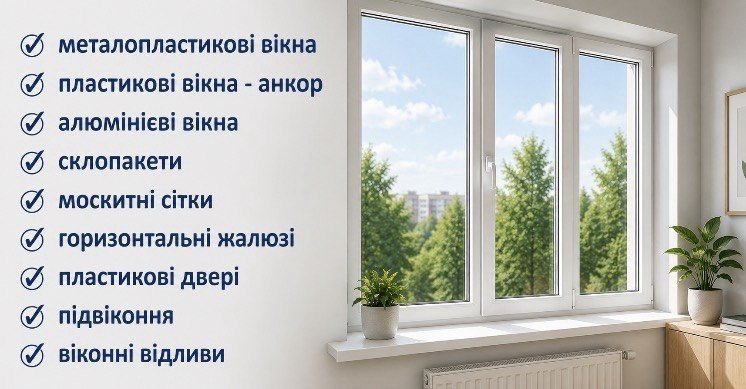 металопластикові вікна в дім. квартиру. офіс, картинка
