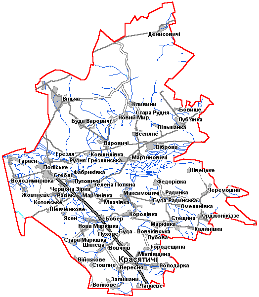 Картинка: Карта Поліського району