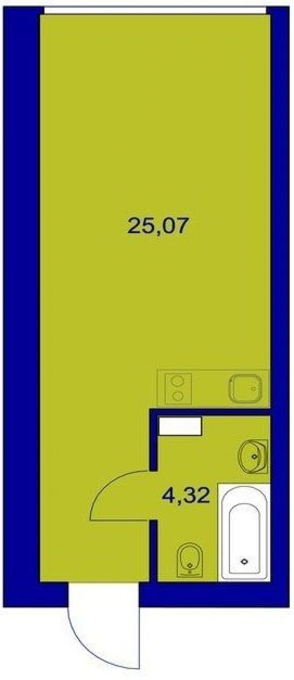 Фото: ЖК "Милі квартири" - 1-кімнатна