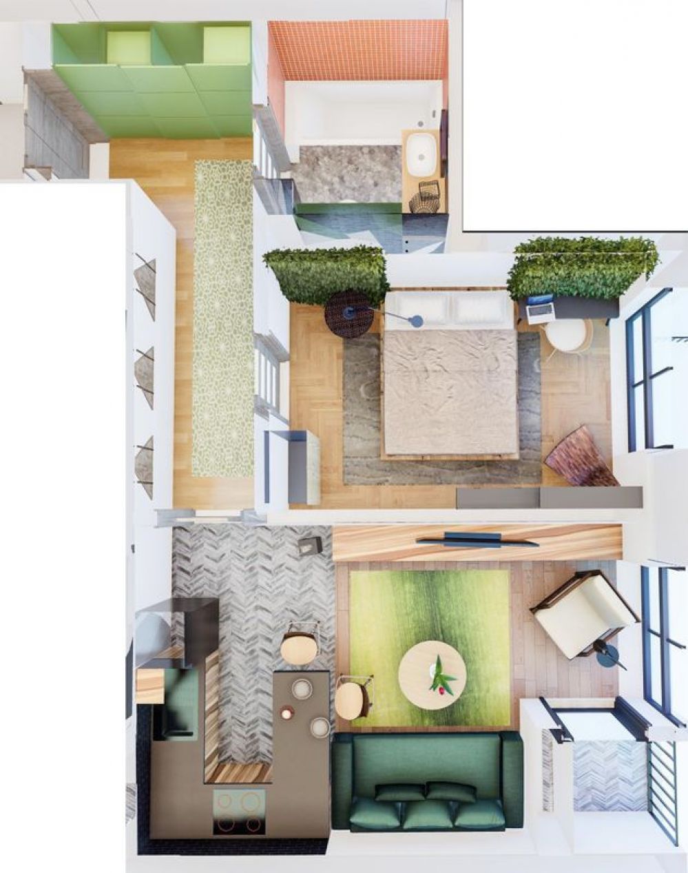 Фото: «Гостомельські Липки-3» ЖК - 1-кімнатна