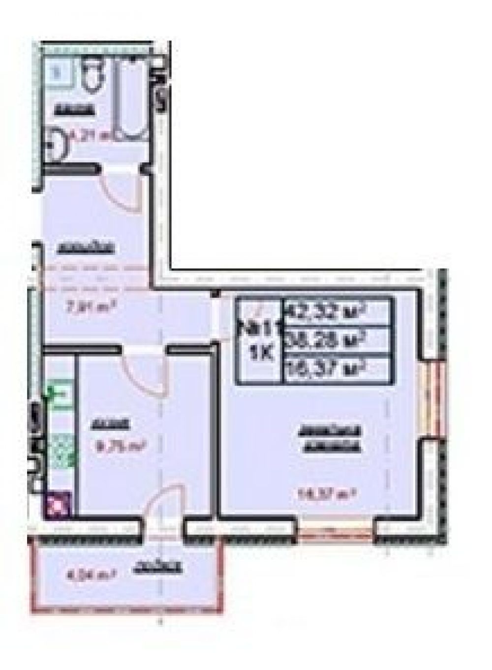 Фото: «Сонячний майдан» ЖК - 1-кімнатна