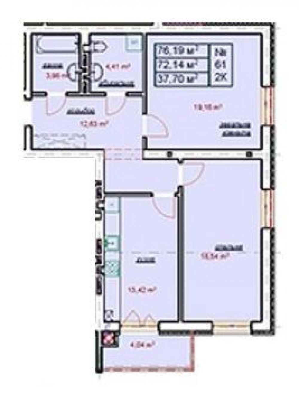 Фото: «Сонячний майдан» ЖК - 2-кімнатна