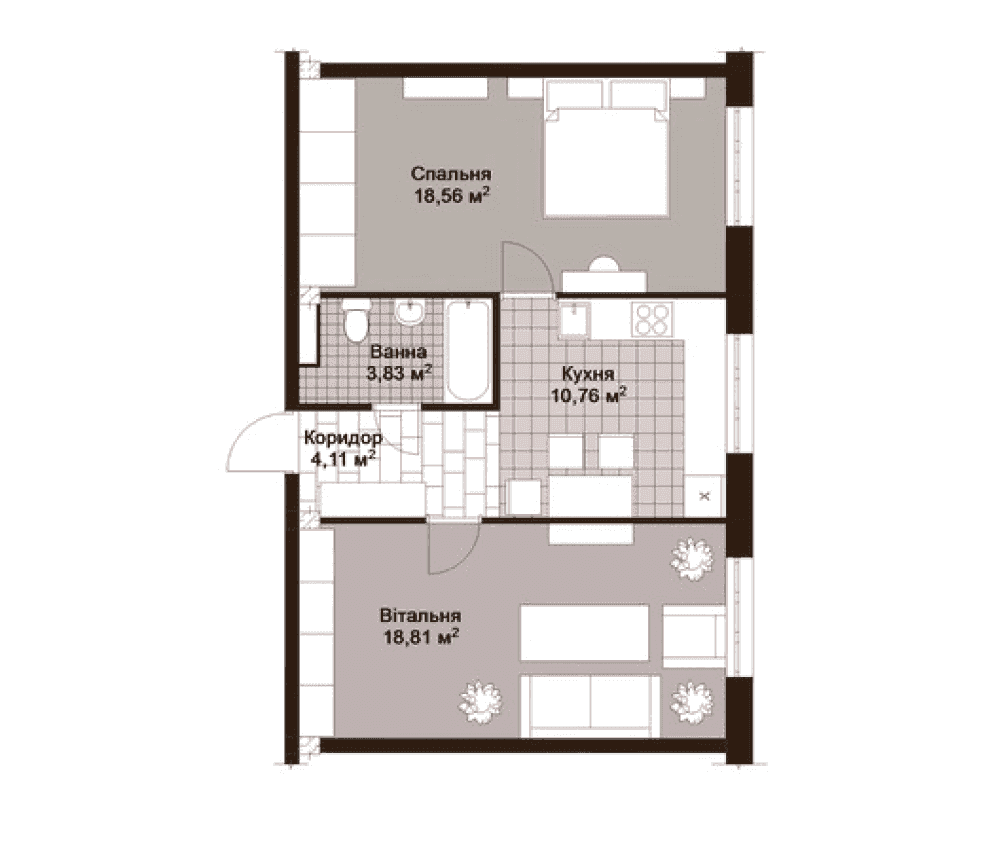 Фото: Новобудова на вул. Вячеслава Чорновола, 7 - 2-кімнатна