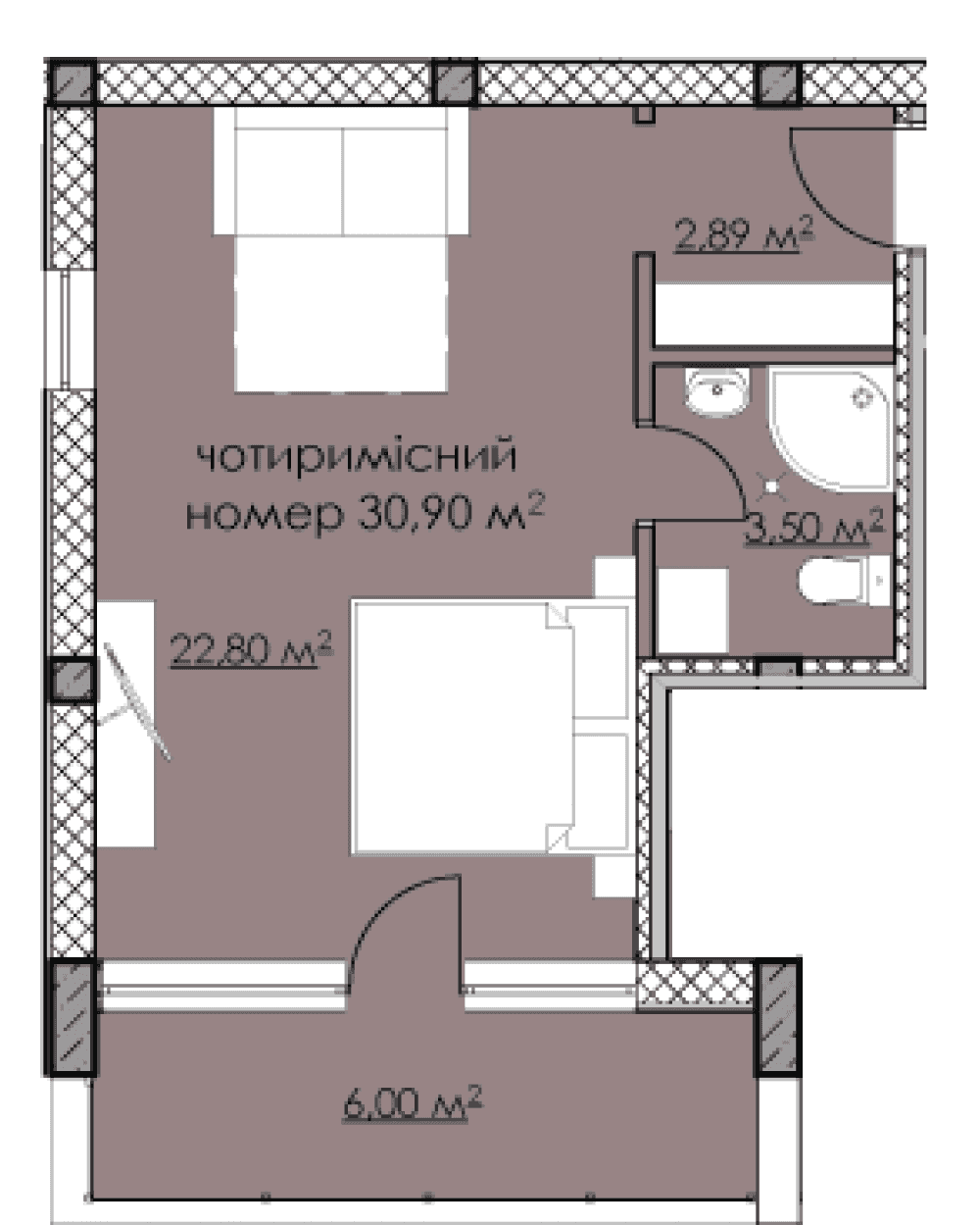 Фото: Апарт-комплекс Villa Family Club - 1-кімнатна