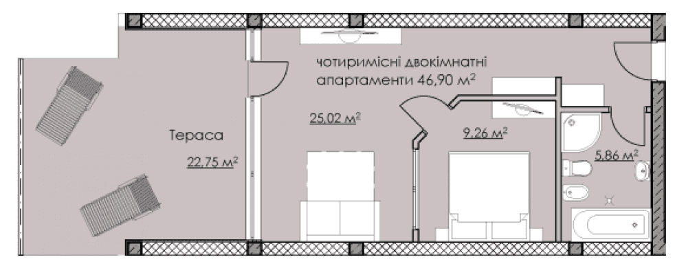 Фото: Villa Family Club апарт-комплекс - 2-комнатная