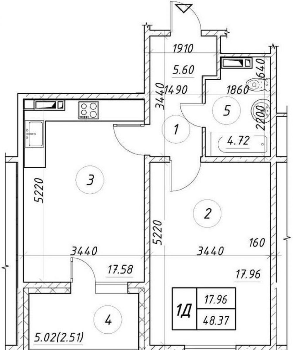 Фото: «Ярославичи-2» ЖК - 1-комнатная