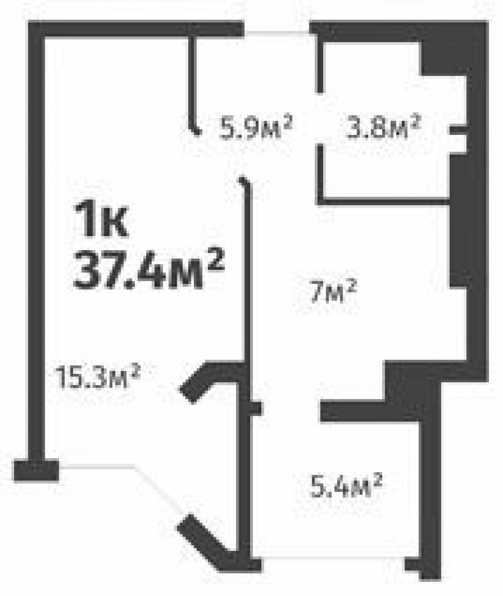 Фото: «Святопетровский» ЖК - 1-комнатная