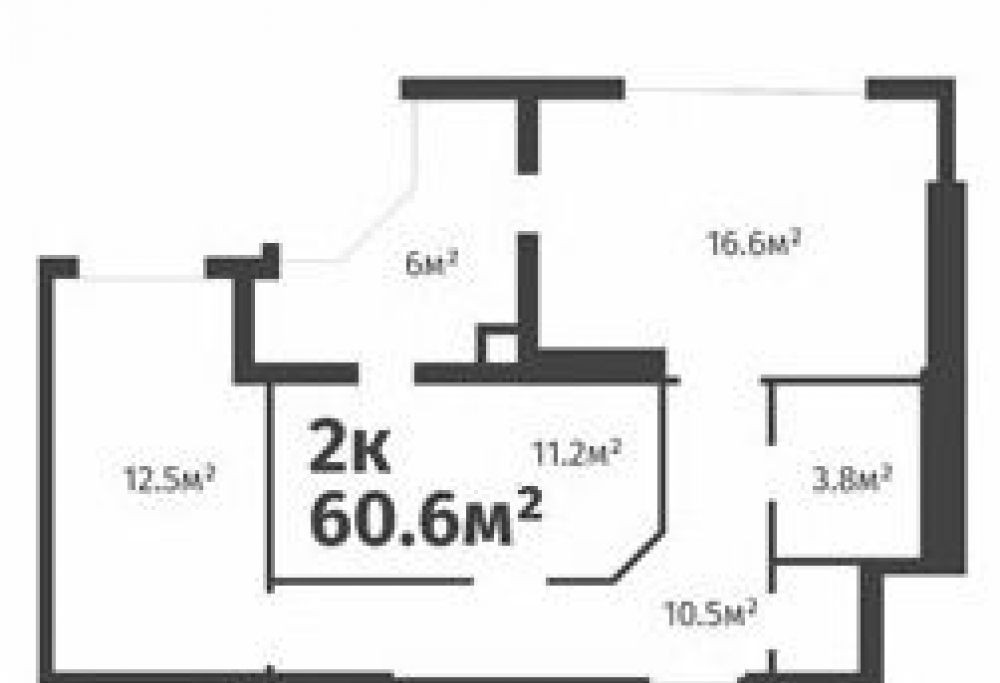 Фото: «Святопетровский» ЖК - 2-комнатная