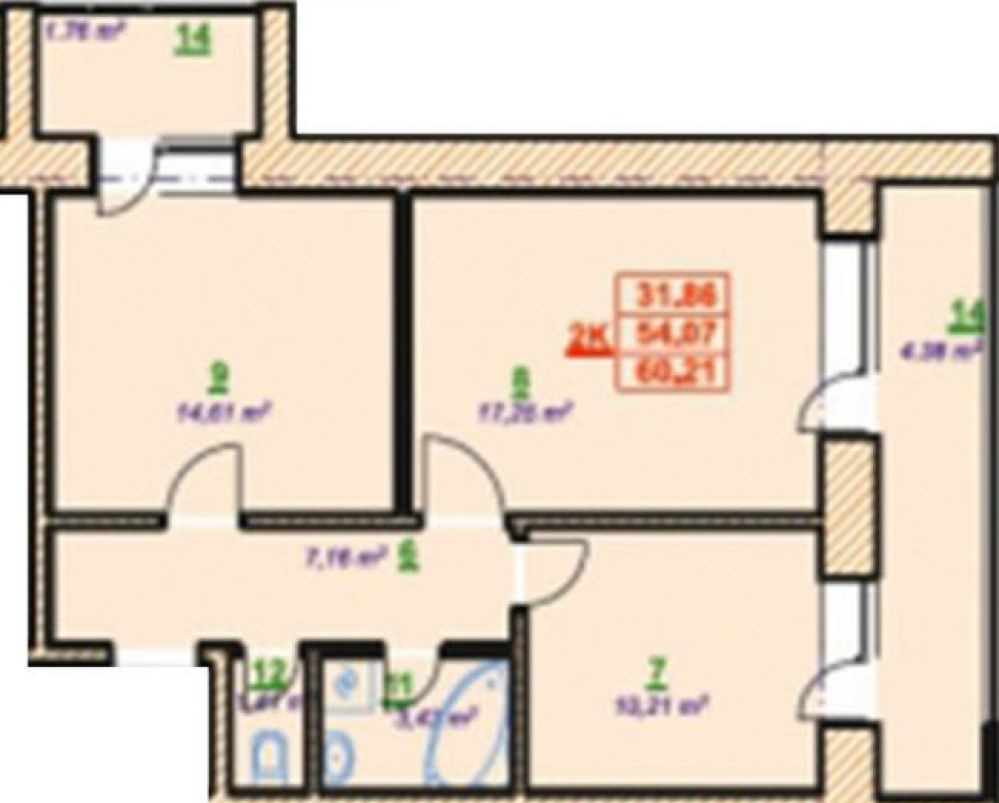Фото: Новостройка на ул. Тисменицкая, 307а - 2-комнатная