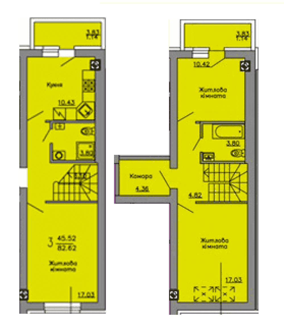 Фото: «Львовский маеток» ЖК - 3-комнатная