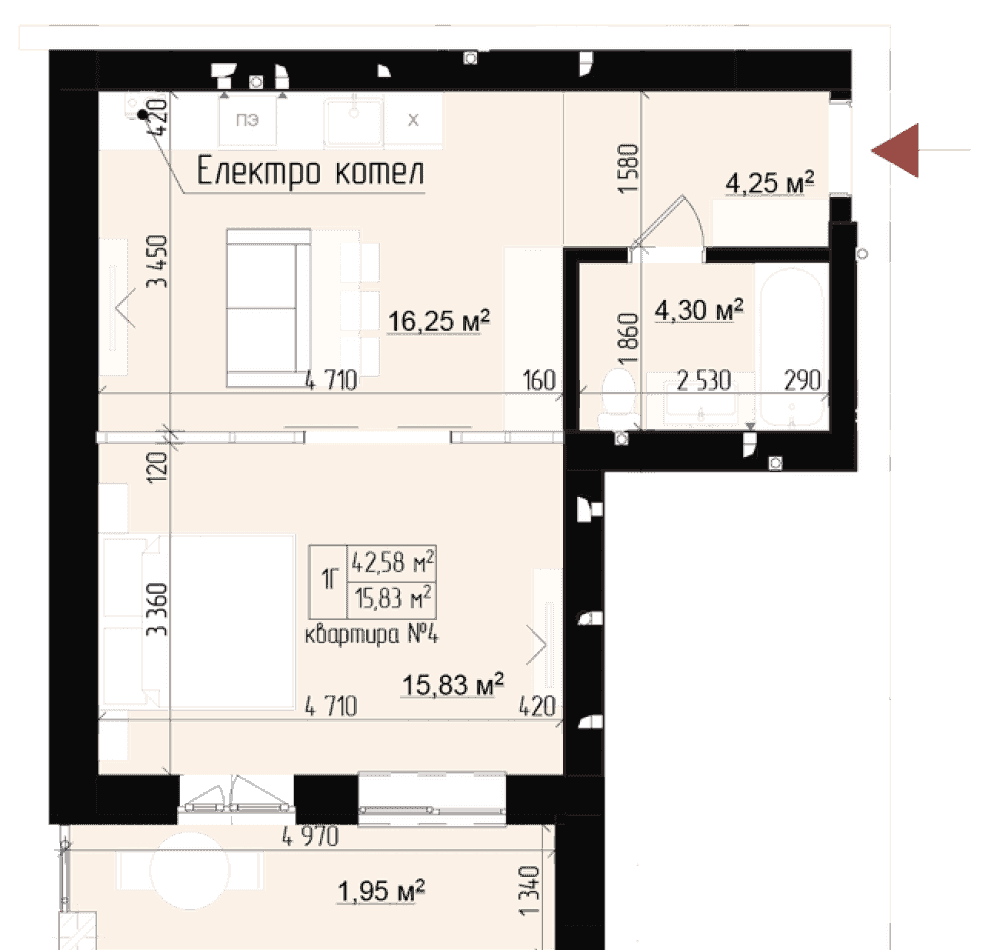 Фото: "DESNA residence" ЖК - 1-комнатная