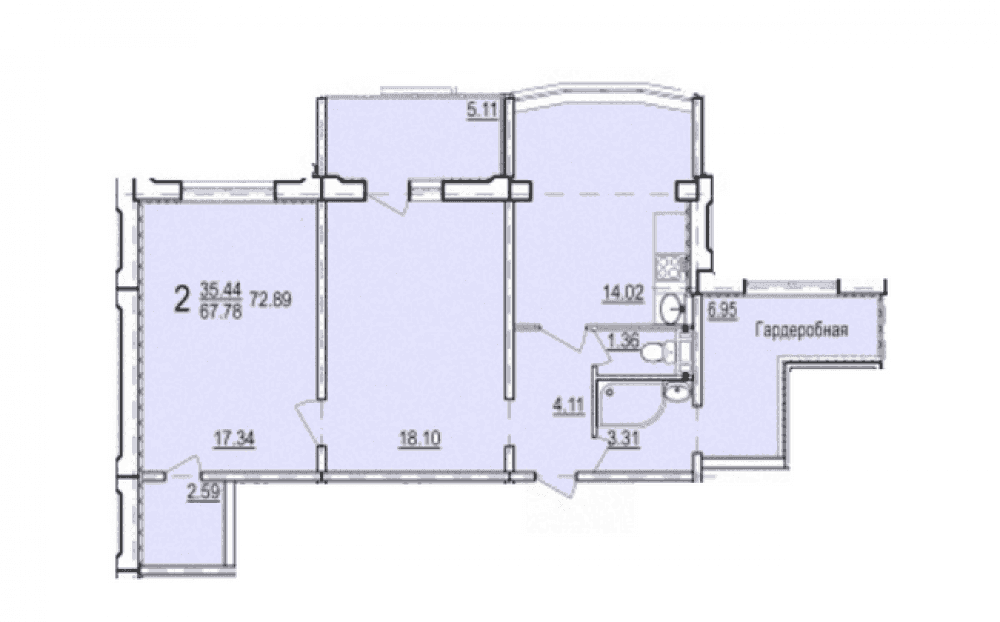 Фото: Новостройка на ул. Дагаева, 3 - 2-комнатная