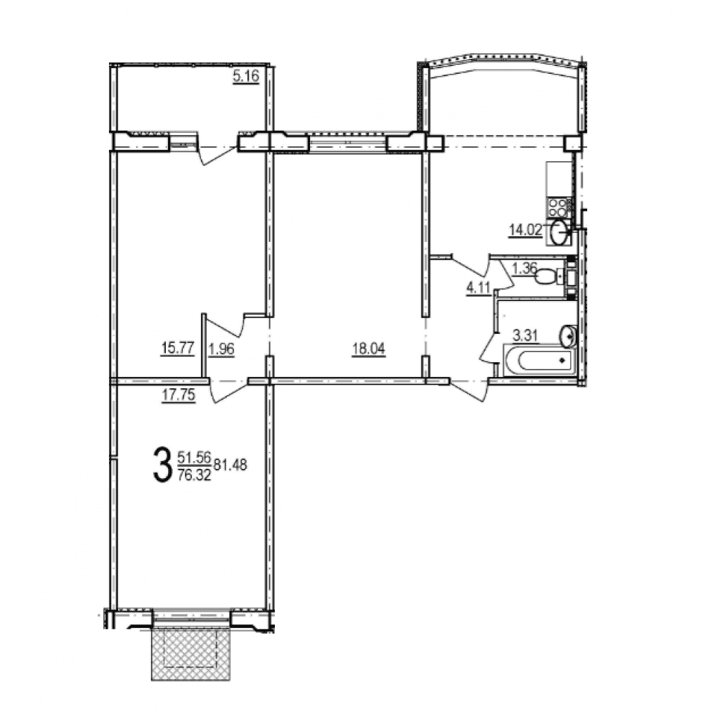 Фото: Новобудова на вул. Дагаєва, 3 - 3-кімнатна