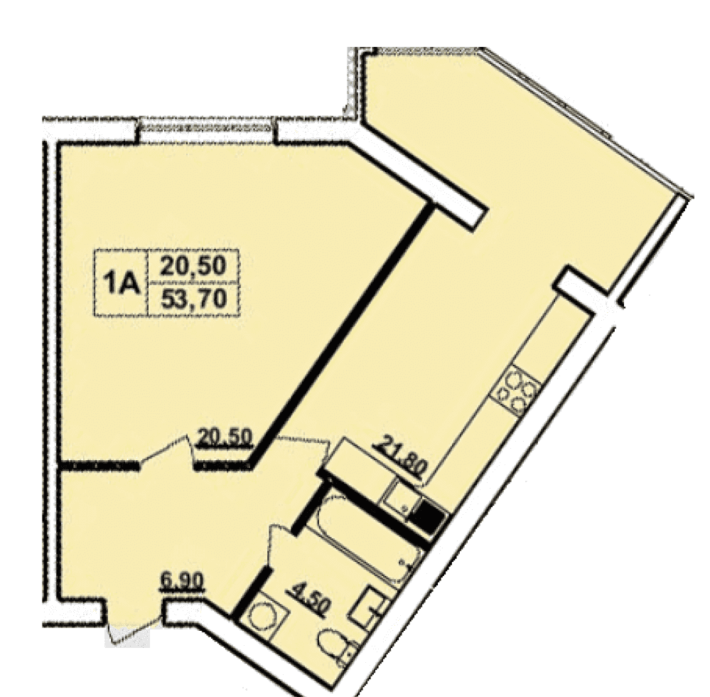 Фото: ЖК «Панорама» - 1-кімнатна