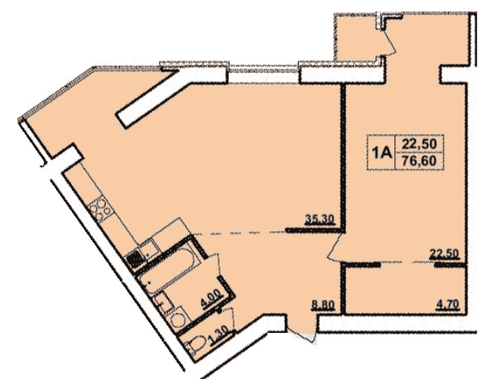 Фото: ЖК «Панорама» - 1-кімнатна