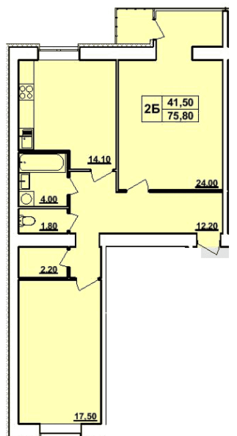 Фото: «Панорама» ЖК - 2-комнатная