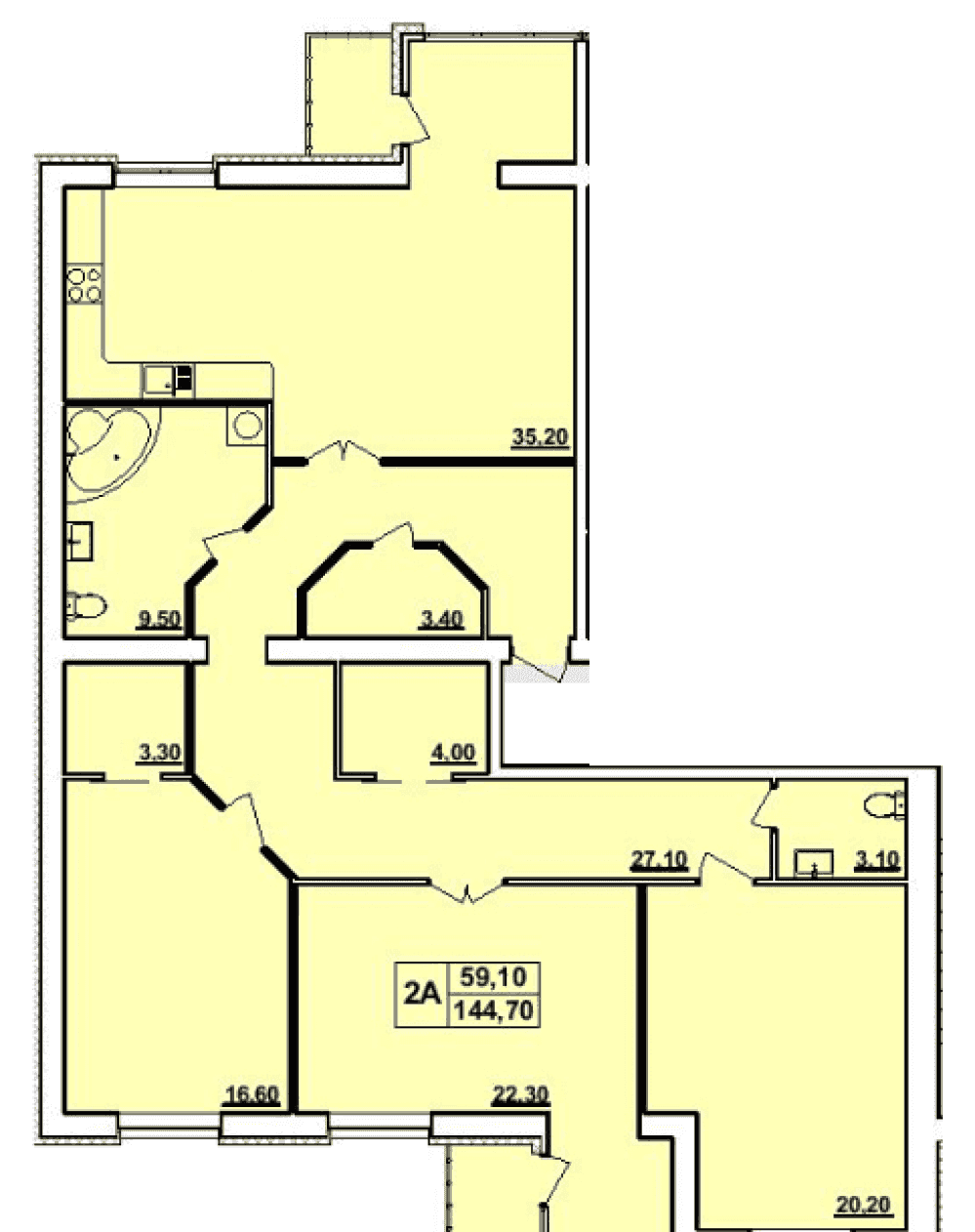 Фото: «Панорама» ЖК - 3-комнатная