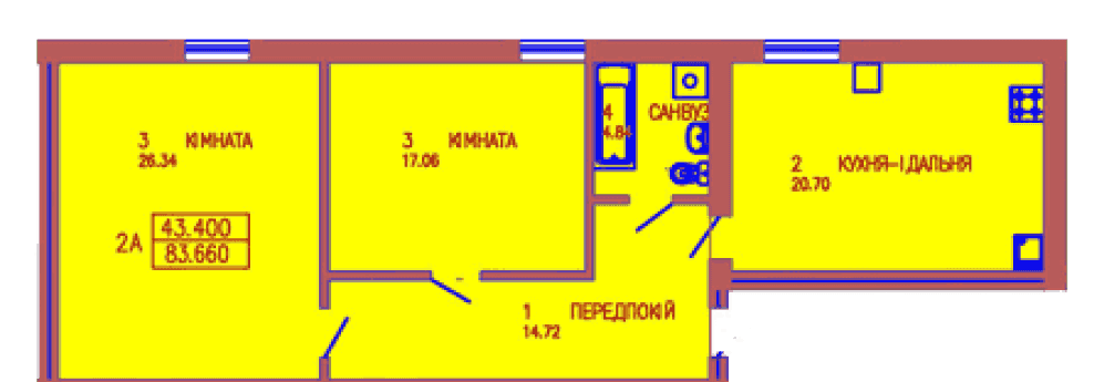 Фото: "Солнечный" ЖД - 2-комнатная