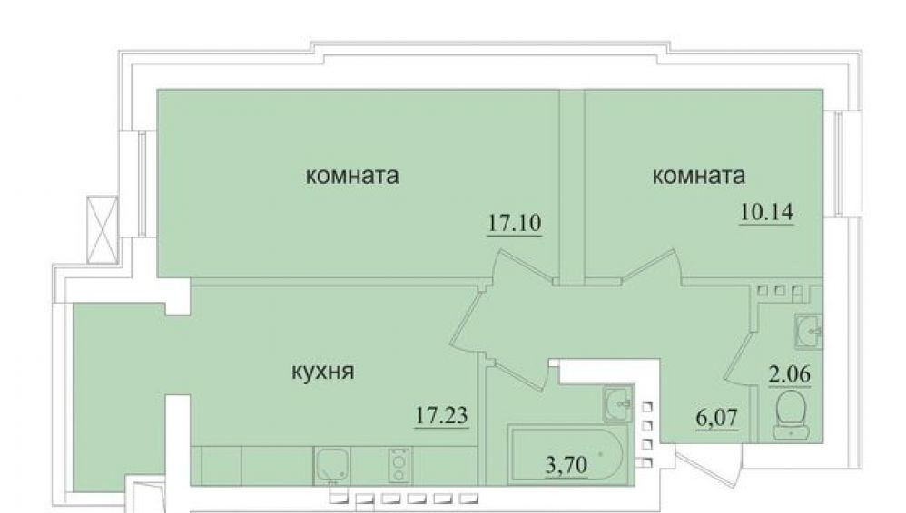 Фото: Клубный дом Brick House - 2-комнатная