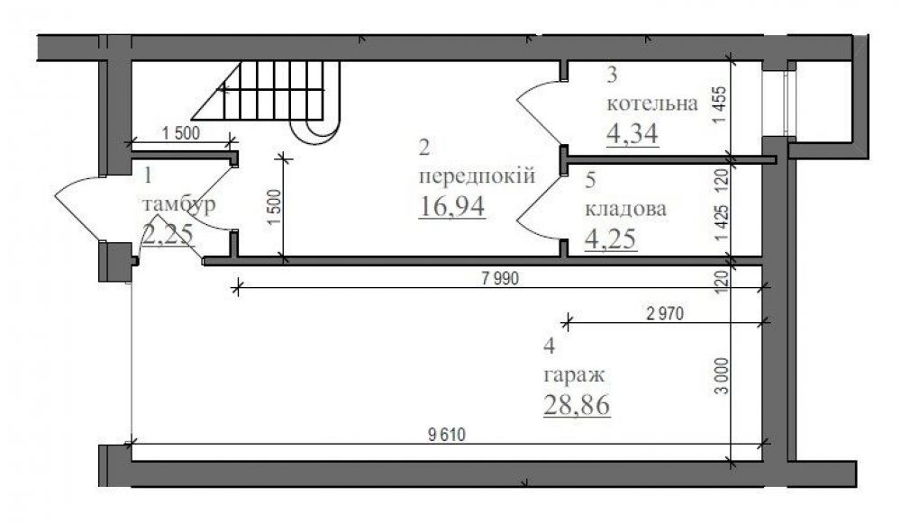Фото: Цокольний поверх