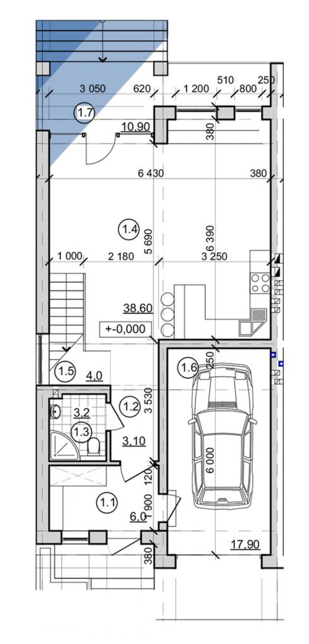 Фото: 1 этаж, гараж
