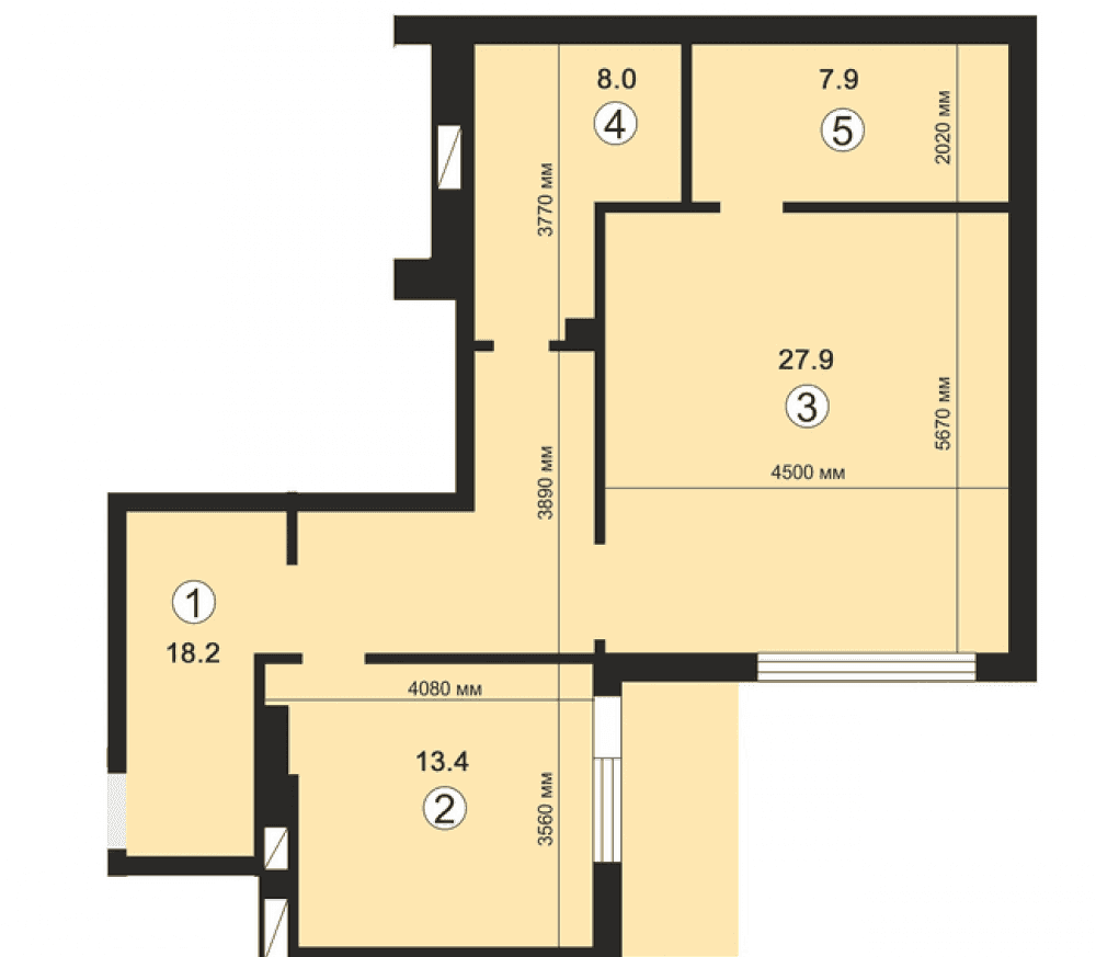 Фото: «Вишневый квартал» ЖК - 1-комнатная