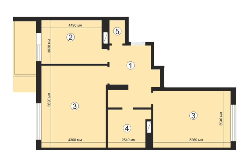 Фото: «Вишневий квартал» ЖК - 2-кімнатна