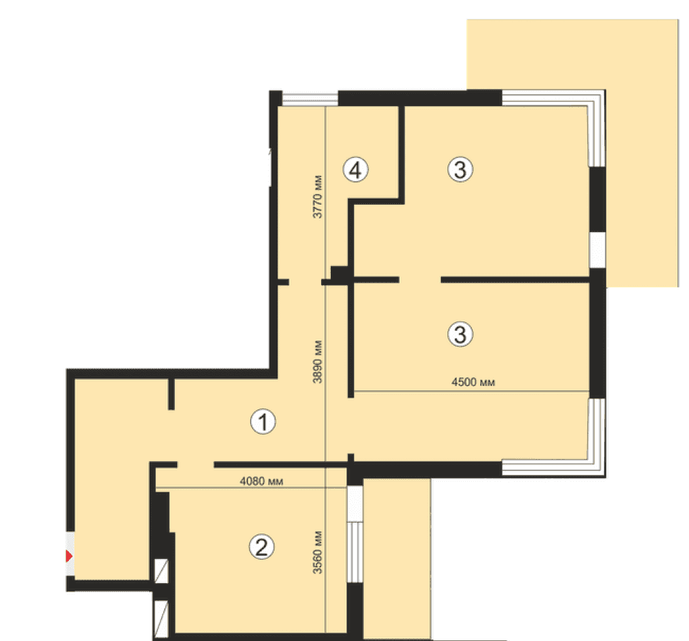 Фото: «Вишневий квартал» ЖК - 2-кімнатна