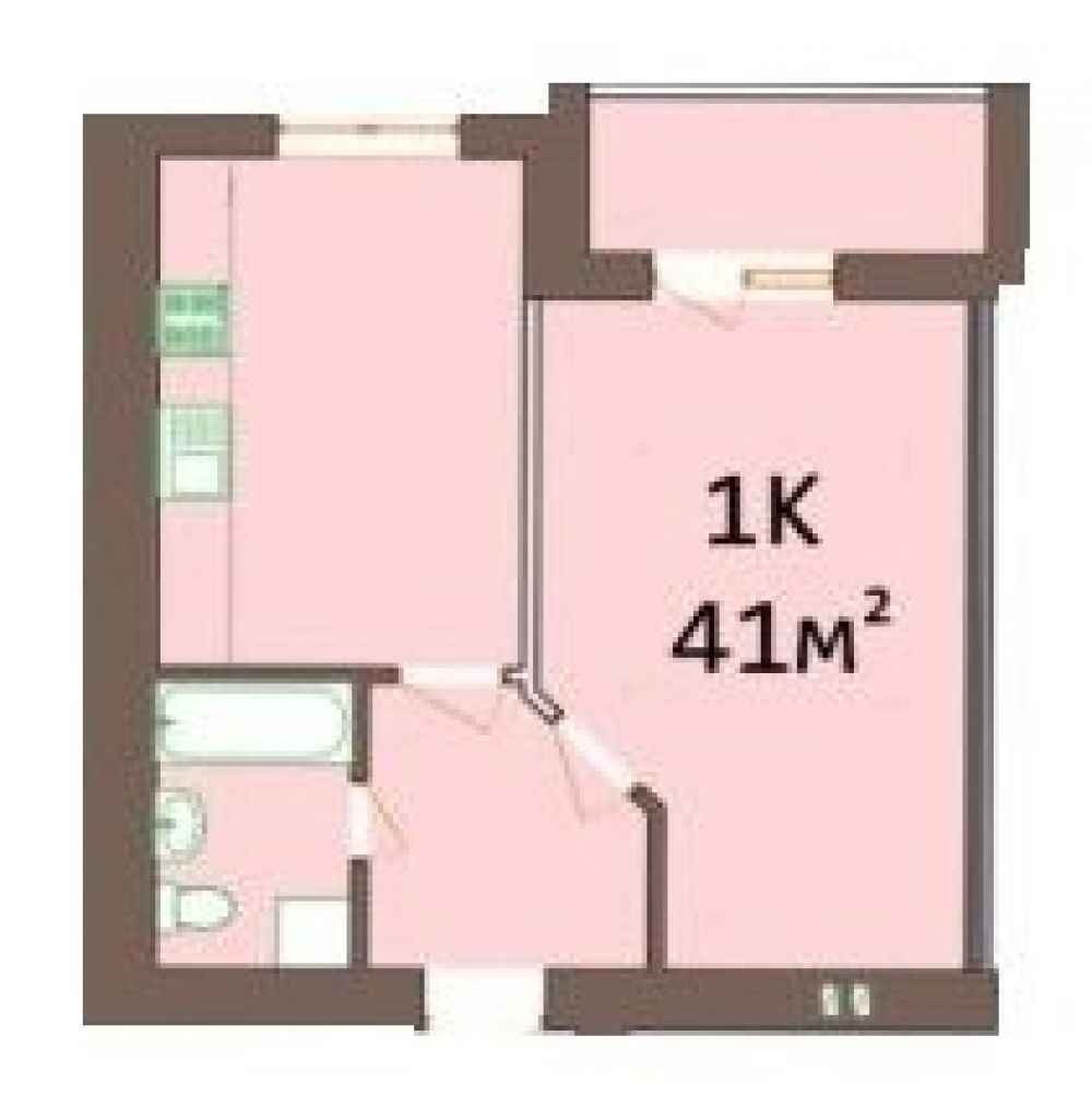 Фото: «Затишна оселя» ЖК у Вовчинці - 1-кімнатна