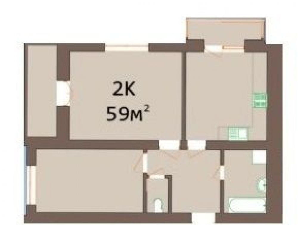 Фото: «Затишна оселя» ЖК у Вовчинці - 2-кімнатна