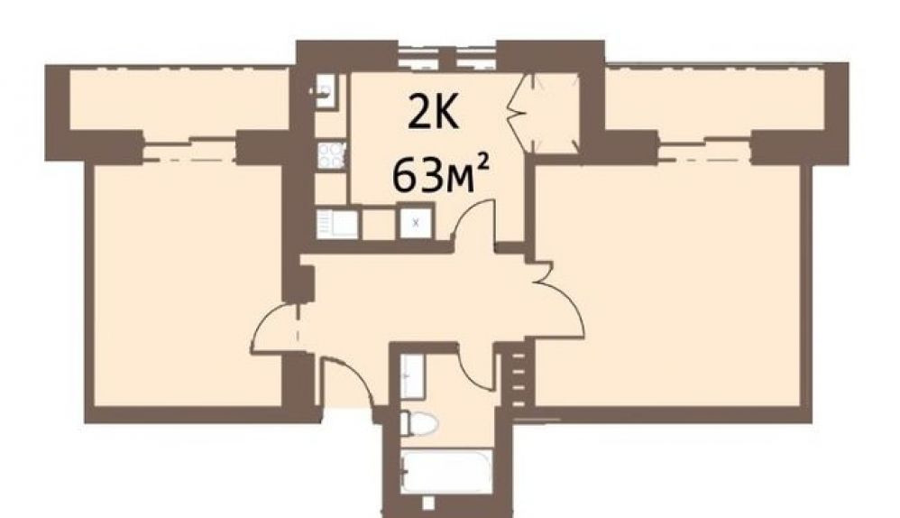 Фото: «Затишна оселя» ЖК у Вовчинці - 2-кімнатна