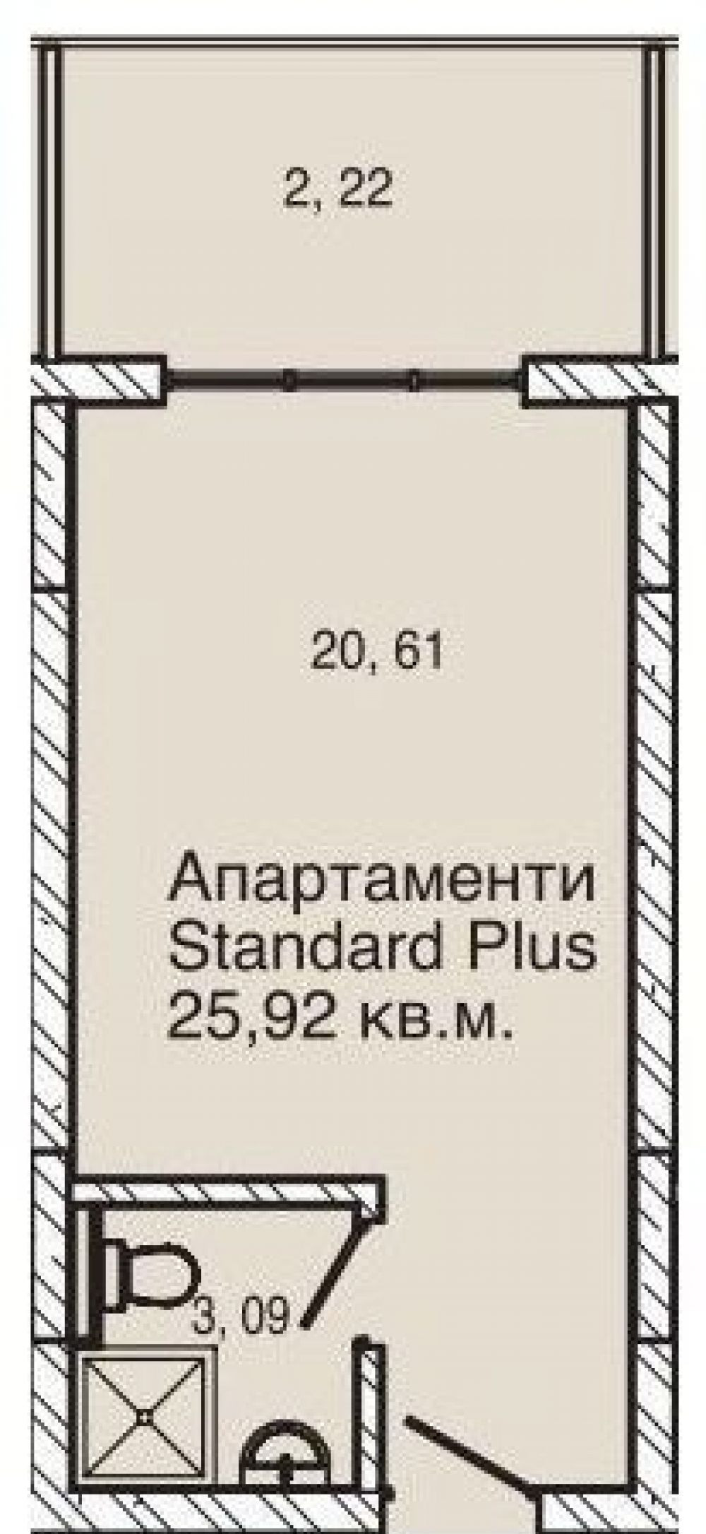 Фото: Polyana Residence апарт-комплекс - 1-кімнатна