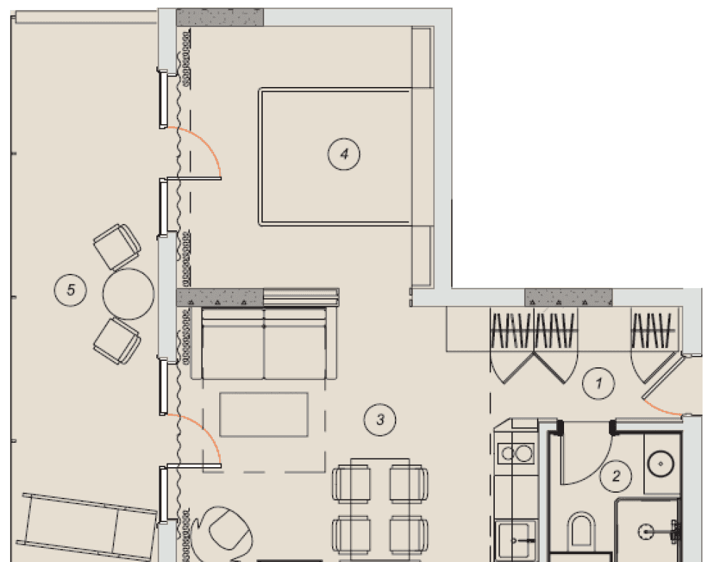 Фото: Polyana Residence апарт-комплекс - 1-кімнатна