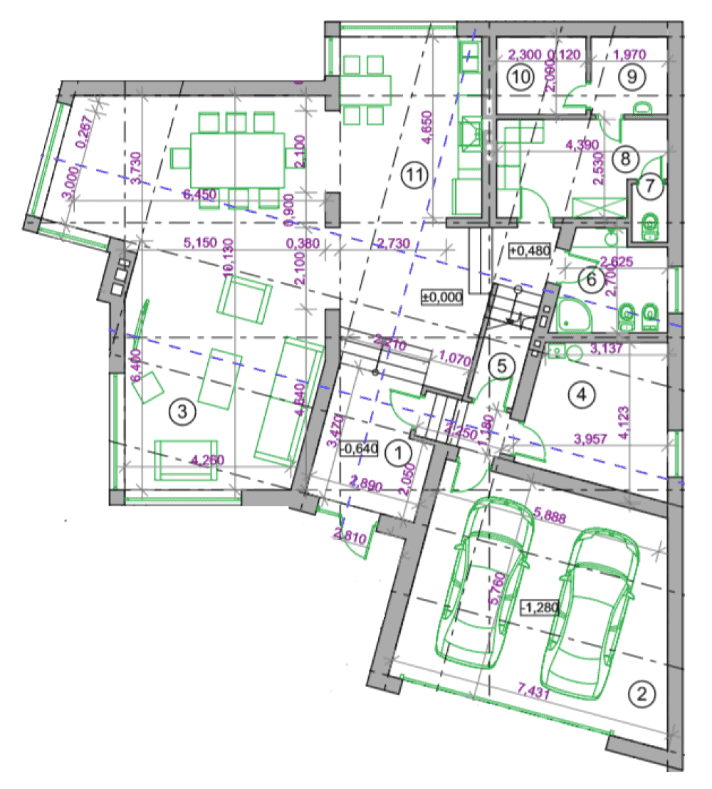 Фото: 1 этаж, гараж