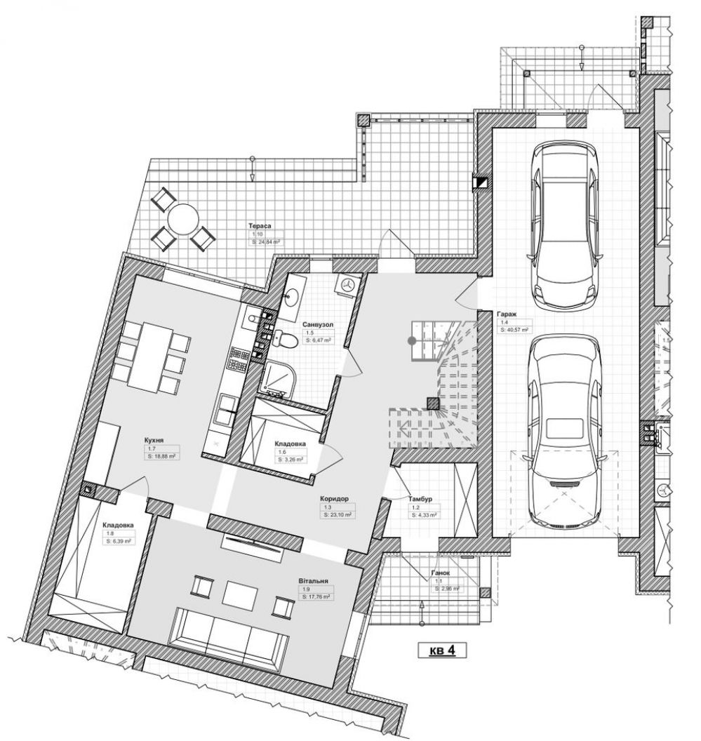 Фото: 1 этаж, гараж