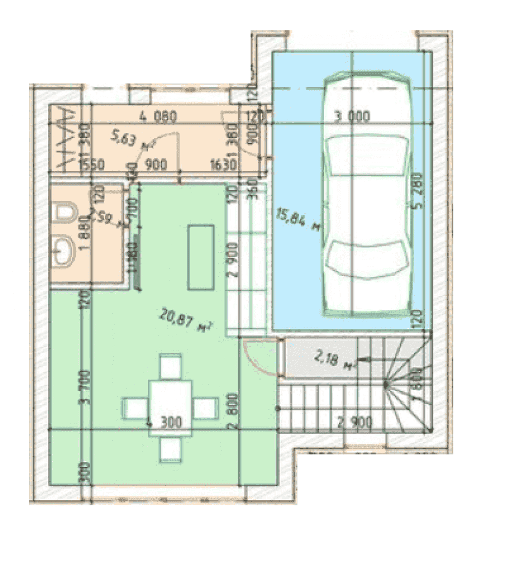 Фото: 1 этаж, гараж