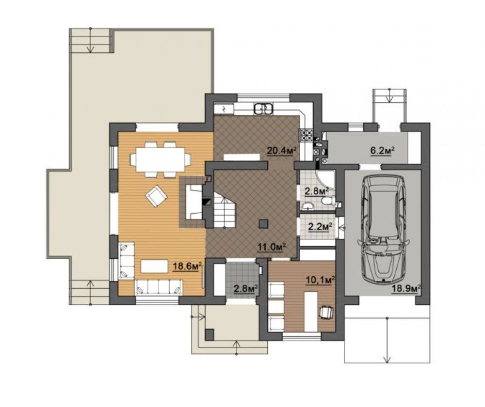 Фото: 1 поверх, гараж