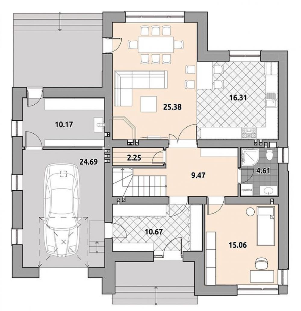 Фото: 1 поверх, гараж