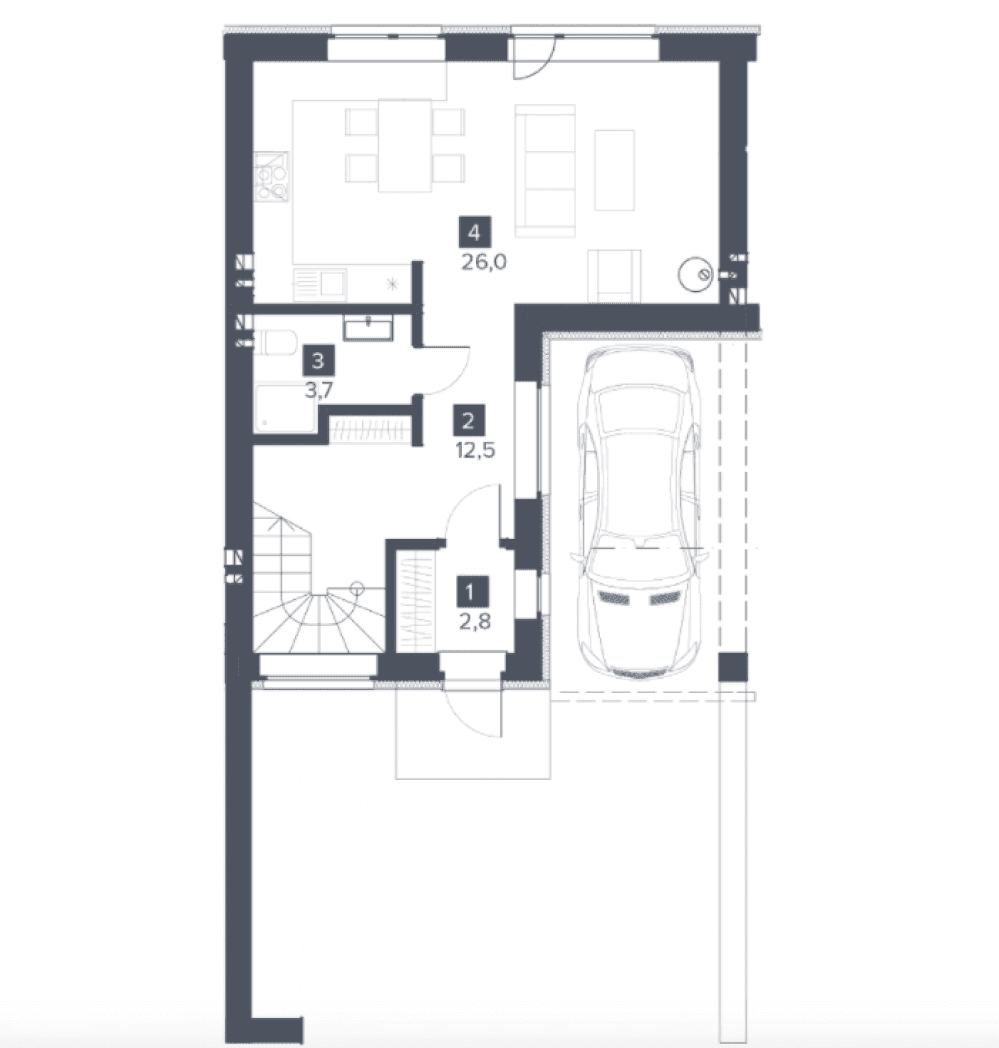 Фото: 1 поверх, гараж