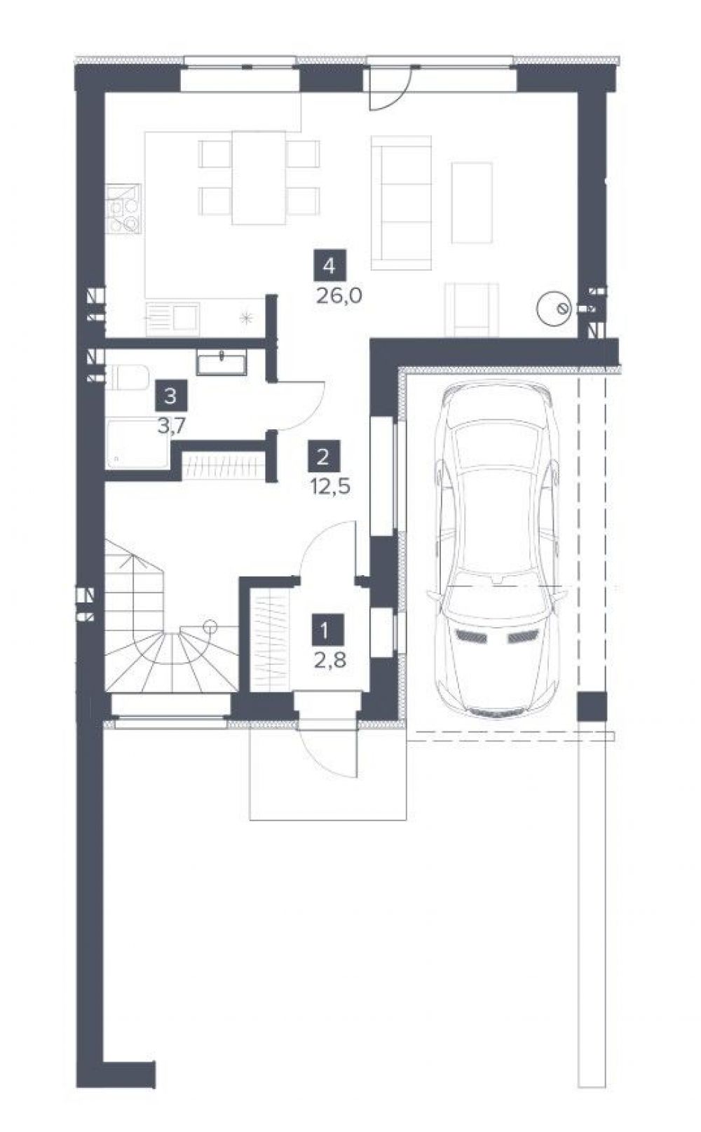 Фото: 1 поверх, гараж