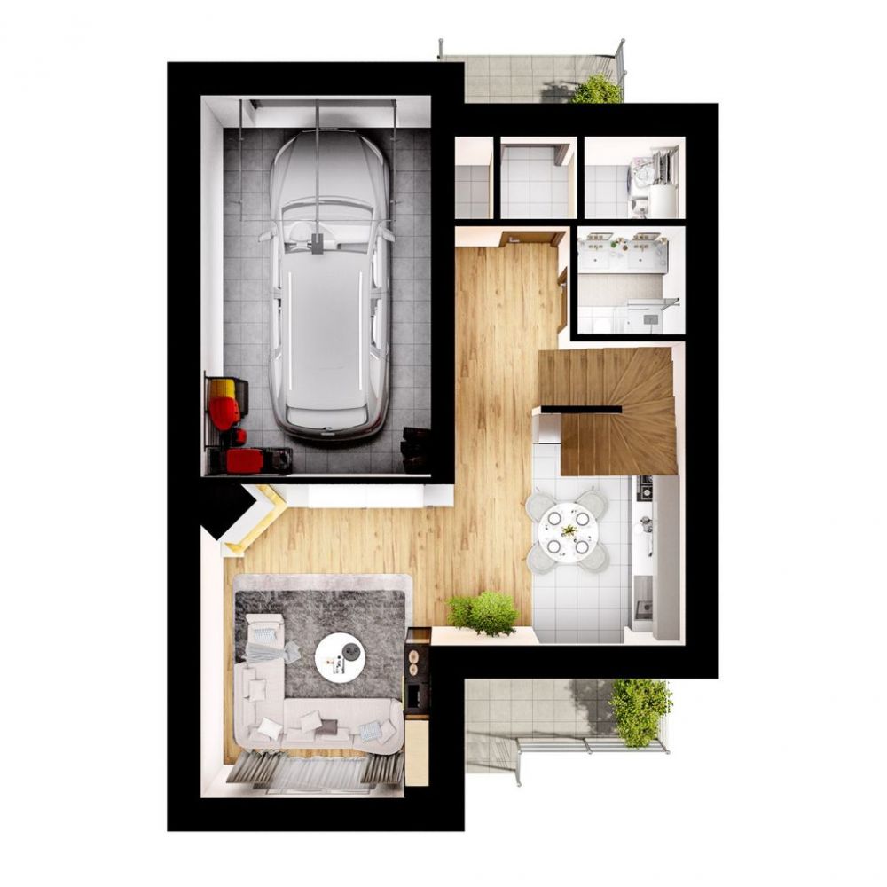 Фото: 1 поверх, гараж