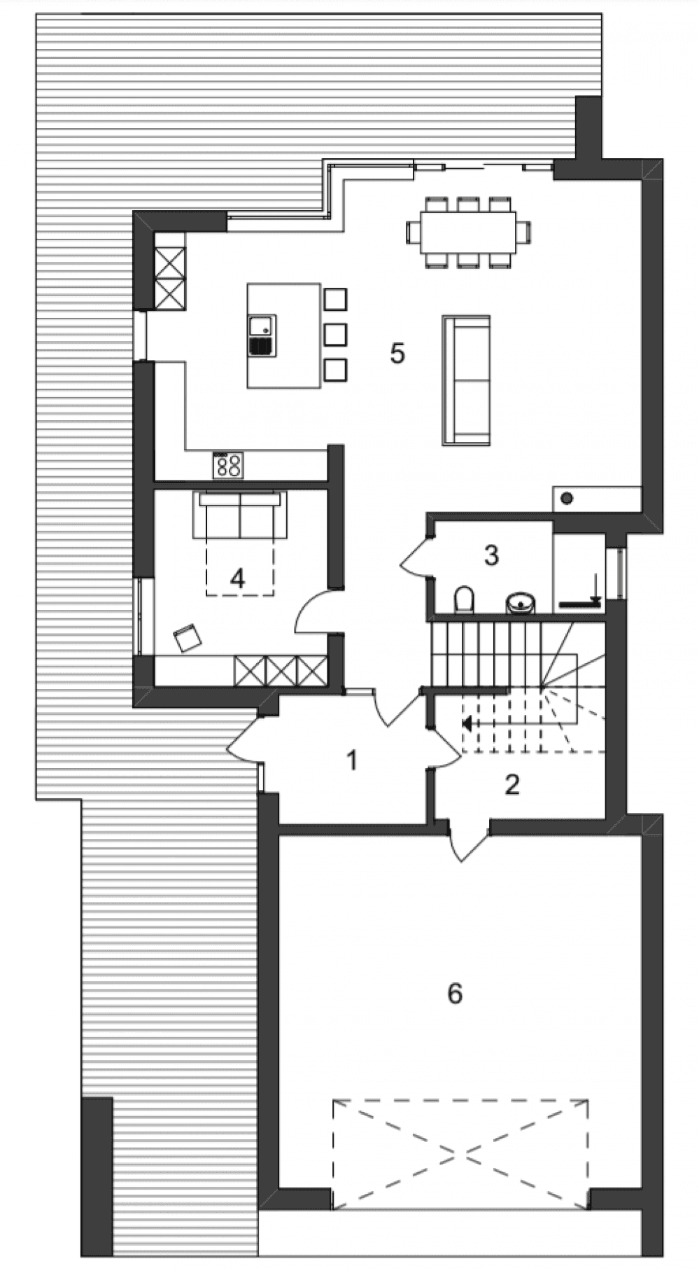 Фото: 1 этаж, гараж