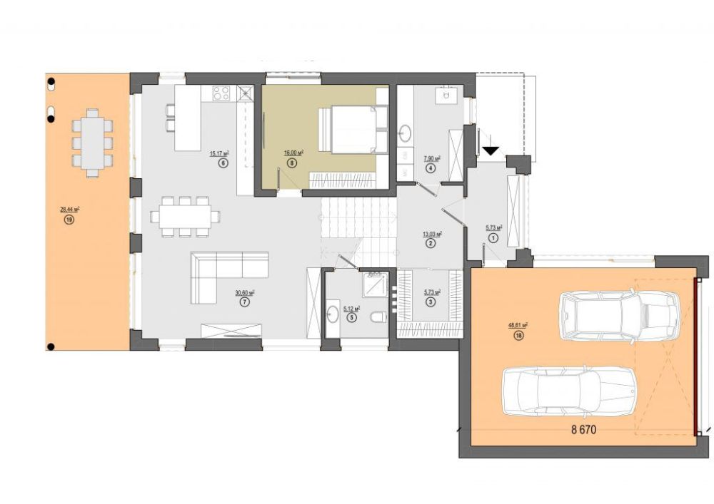 Фото: 1 поверх, гараж