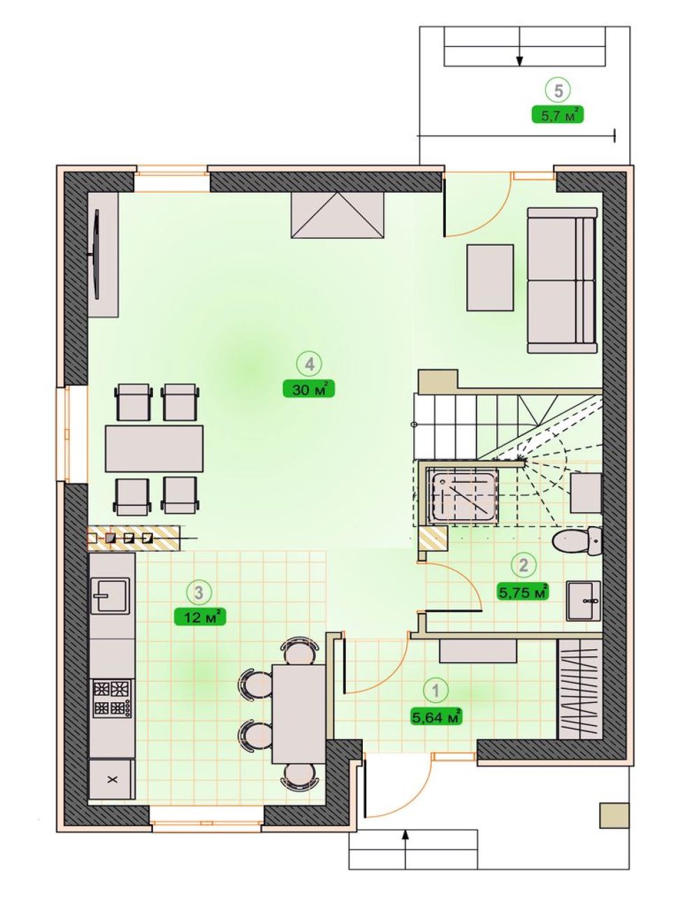 Фото: 1 этаж