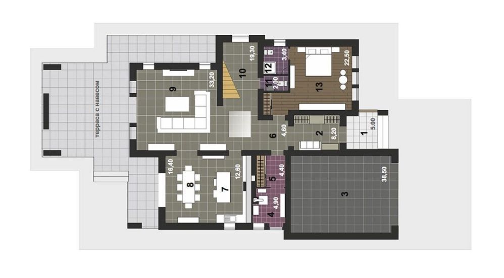 Фото: 1 поверх, гараж