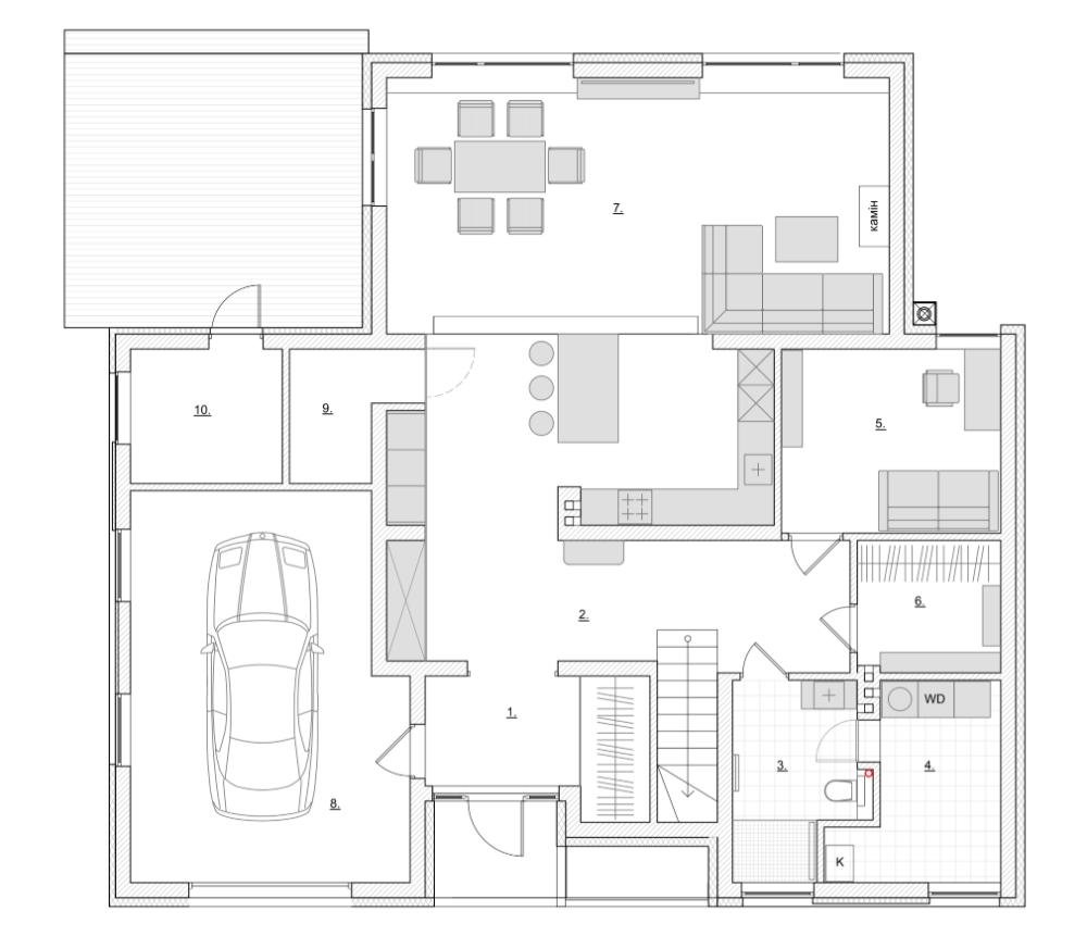 Фото: Цокольный этаж