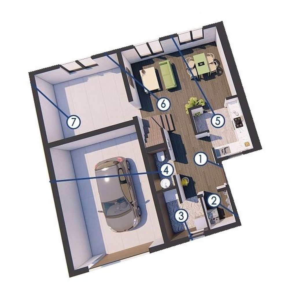 Фото: 1 поверх, гараж